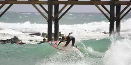 Surfing at Arrieta