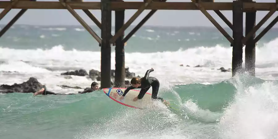 Surfing at Arrieta