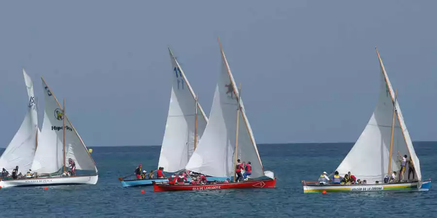 Latina sailing in Lanzarote